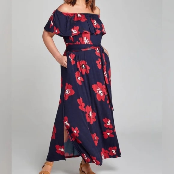 Lane Bryant Convertible Maxi Dress Size 14/16 - Picture 1 of 5